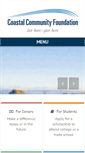 Mobile Screenshot of coastalfoundation.org