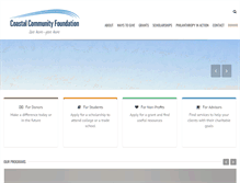 Tablet Screenshot of coastalfoundation.org